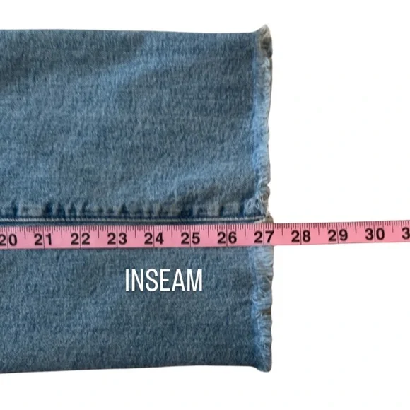 MOTHER Half Pipe Ankle Fray I Confess High Waist Wide Leg Crop 23 - Picture 14 of 16